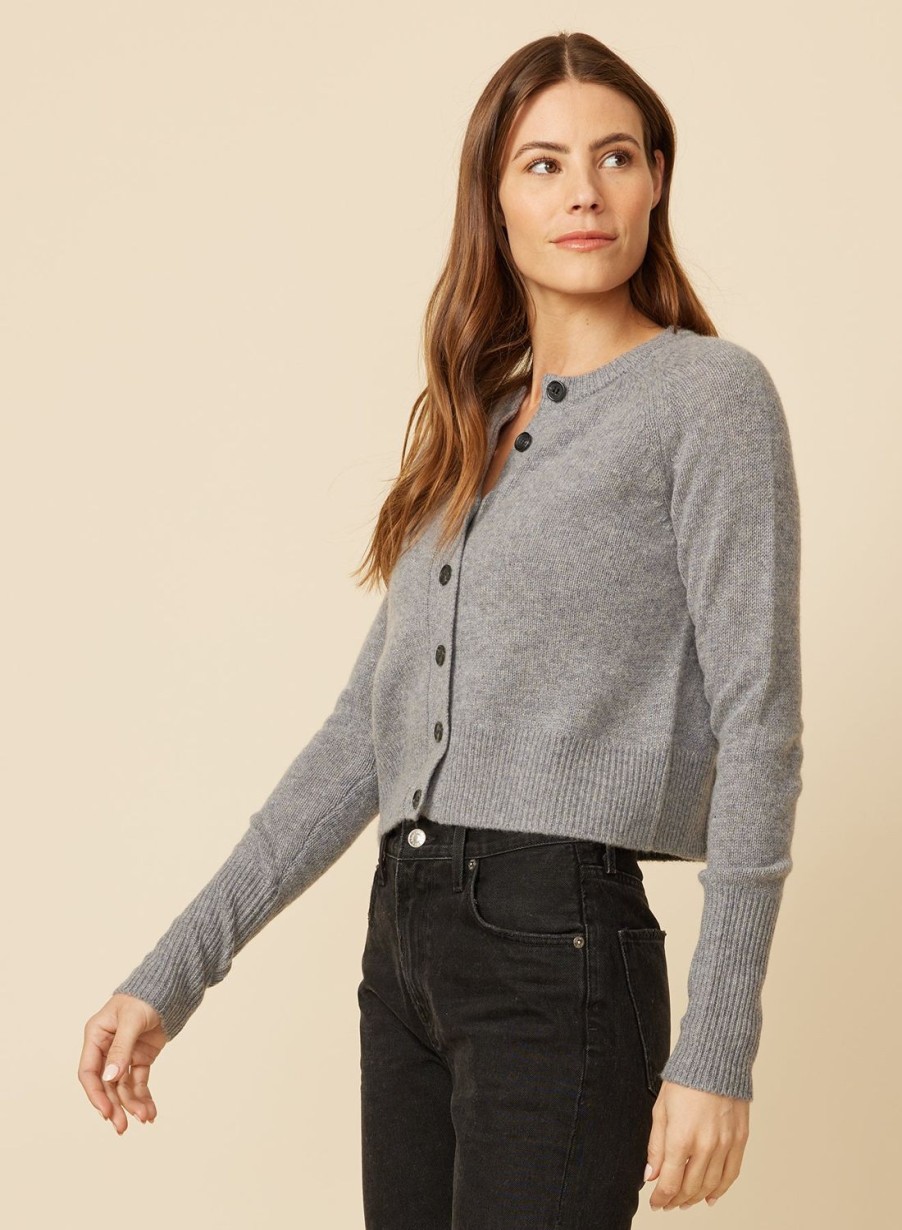 One Grey Day Blakely Cashmere Cardigan - Storm | Cardigans/Dusters