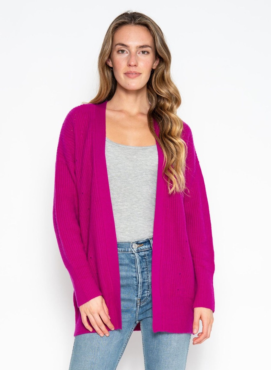 One Grey Day Arlo Cardigan - Fuchsia | Cardigans/Dusters