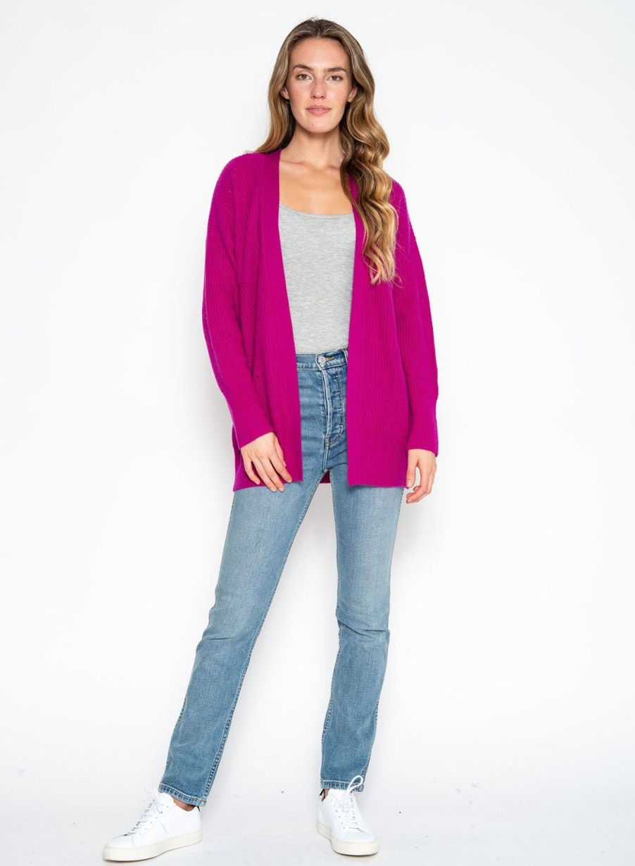 One Grey Day Arlo Cardigan - Fuchsia | Cardigans/Dusters