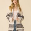 One Grey Day Kaden Cardigan - Cream Combo | Cardigans/Dusters