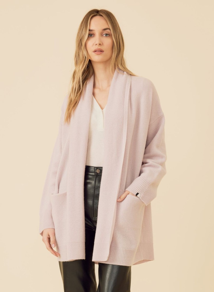 One Grey Day Bixby Cashmere Cardigan - Orchid | Cardigans/Dusters