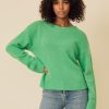 One Grey Day Sofia Cashmere Pullover - Aloe | Pullovers