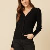 One Grey Day Taylor Merino Cardigan - Black | Cardigans/Dusters