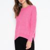 One Grey Day Lyle Cashmere Pullover - Pink Shock | Pullovers