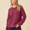 One Grey Day Pacific Cashmere Pullover - Mulberry | Pullovers