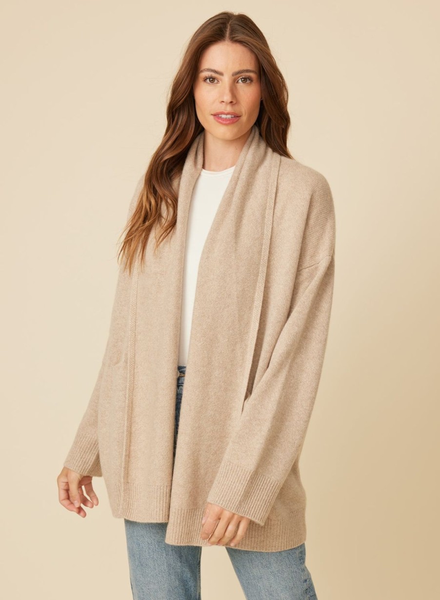 One Grey Day Bixby Cashmere Cardigan - Sand | Sets