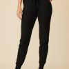 One Grey Day Cambria Cashmere Jogger - Black | Bottoms