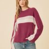 One Grey Day Adonis Cashmere Pullover - Mulberry Combo | Pullovers