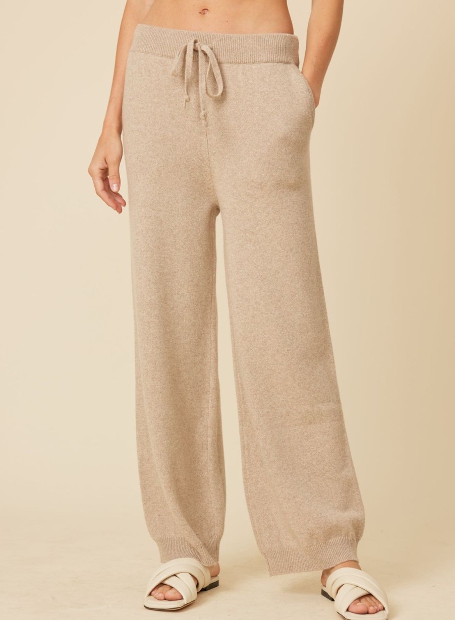 One Grey Day Bixby Cashmere Pant - Sand | Bottoms