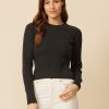 One Grey Day Millie Ribbed Pullover - Asphalt | Pullovers