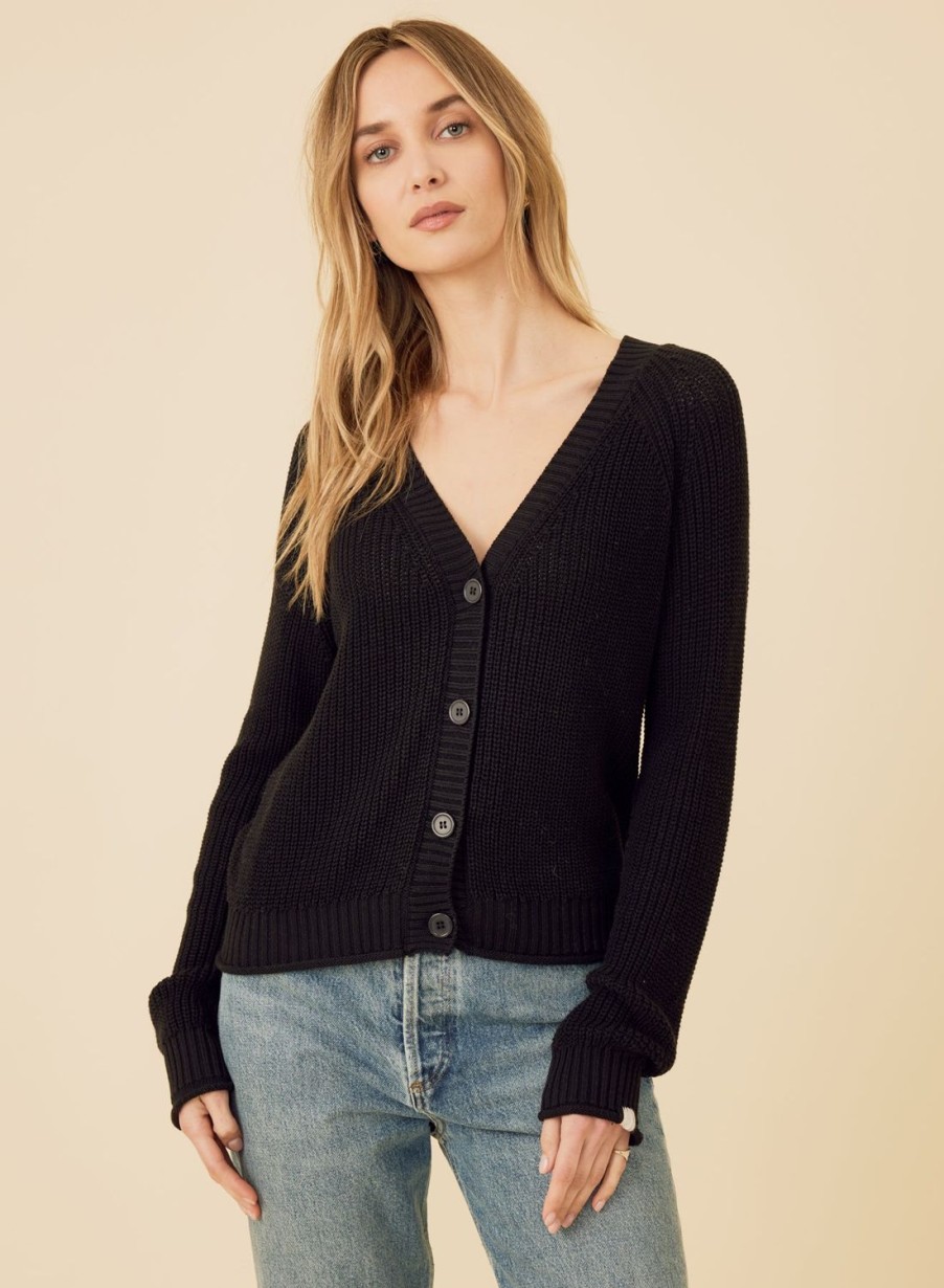 One Grey Day Raleigh Cardigan - Black | Cardigans/Dusters