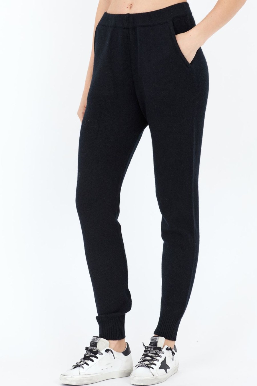 One Grey Day Maeve Cashmere Pant - Black | Bottoms