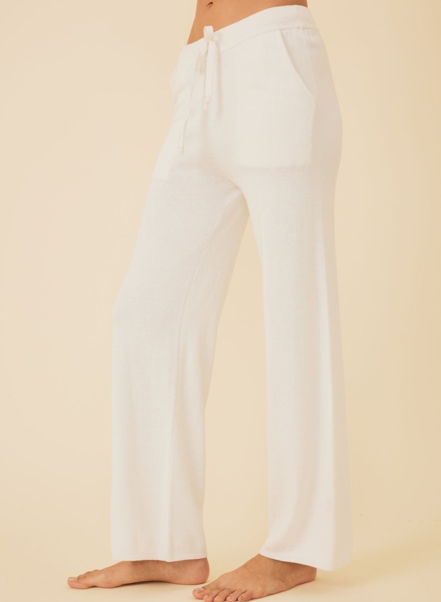 One Grey Day Bianca Cropped Pant - White | Bottoms