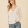 One Grey Day Laguna Merino Cardigan - Ivory | Tanks/Tops/Tees