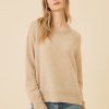 One Grey Day Sloane Cashmere Pullover - Oatmeal | Pullovers