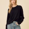 One Grey Day Sloane Cashmere Pullover - Black | Pullovers