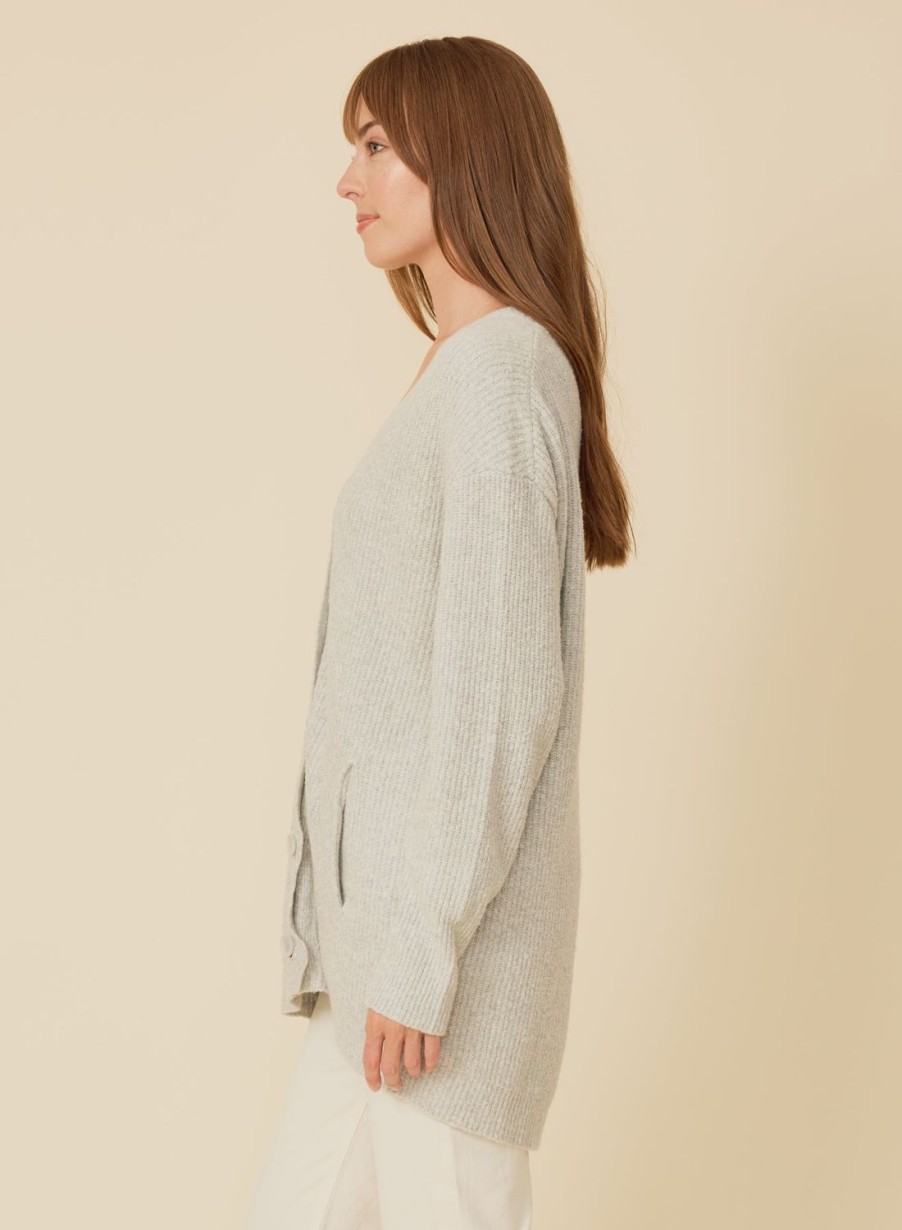 One Grey Day Ansel Cardigan - Cloud | Cardigans/Dusters