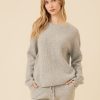 One Grey Day Pacific Cashmere Pullover - Heather Grey | Pullovers