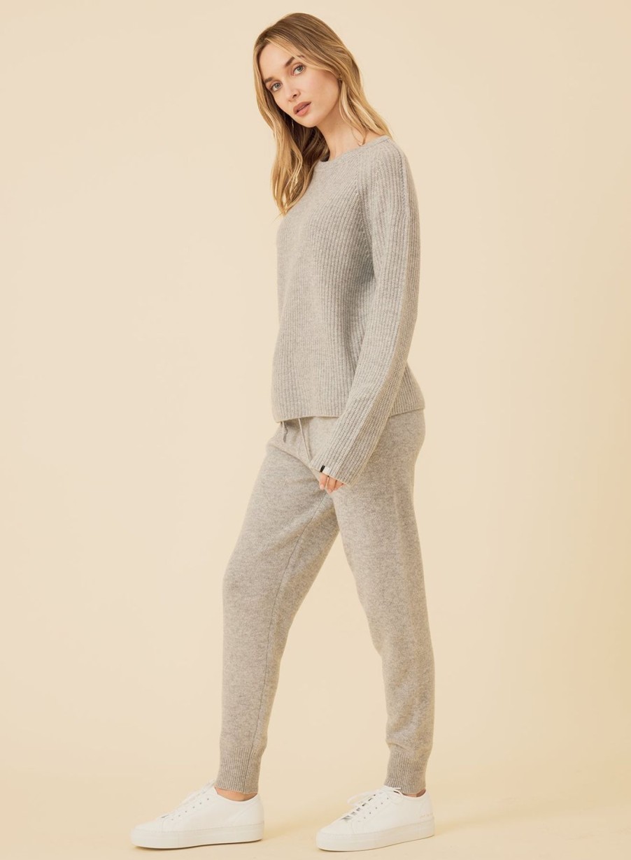 One Grey Day Pacific Cashmere Pullover - Heather Grey | Pullovers