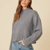 One Grey Day Adelaida Cashmere Pullover - Stone | Pullovers