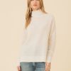 One Grey Day Sloane Cashmere Turtleneck - Ivory | Pullovers