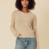 One Grey Day Blakely Cashmere Crewneck - Oatmeal | Pullovers