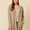 One Grey Day Napa Boucle Cardigan - Driftwood | Cardigans/Dusters