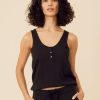 One Grey Day Bianca Tank - Black | Tanks/Tops/Tees