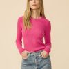 One Grey Day Piper Cashmere Pullover - Bright Rose | Pullovers