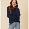 One Grey Day Lyle Cashmere Pullover - Navy | Pullovers