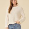 One Grey Day Linnea Pullover - Cream | Pullovers