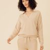 One Grey Day Bianca Polo - Latte | Pullovers