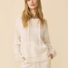 One Grey Day Bixby Cashmere Hoodie - Ivory | Hoodies