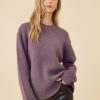 One Grey Day Solomon Pullover - Aubergine | Pullovers