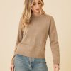 One Grey Day Laguna Merino Crewneck - Fawn | Tanks/Tops/Tees