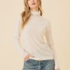 One Grey Day Laguna Merino Turtleneck - Ivory | Tanks/Tops/Tees