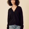 One Grey Day Sloane Cashmere Cardigan - Black | Cardigans/Dusters