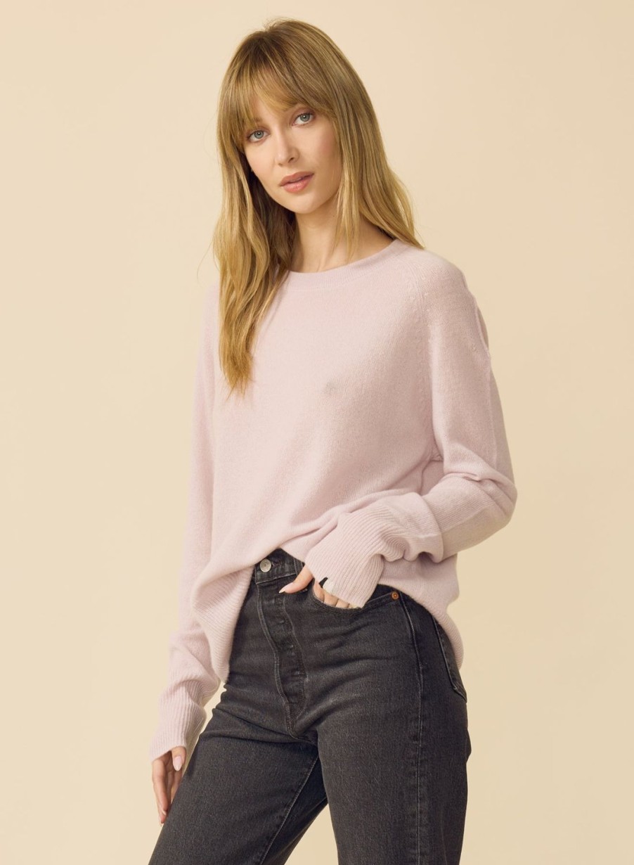 One Grey Day Sloane Cashmere Pullover - Orchid | Pullovers