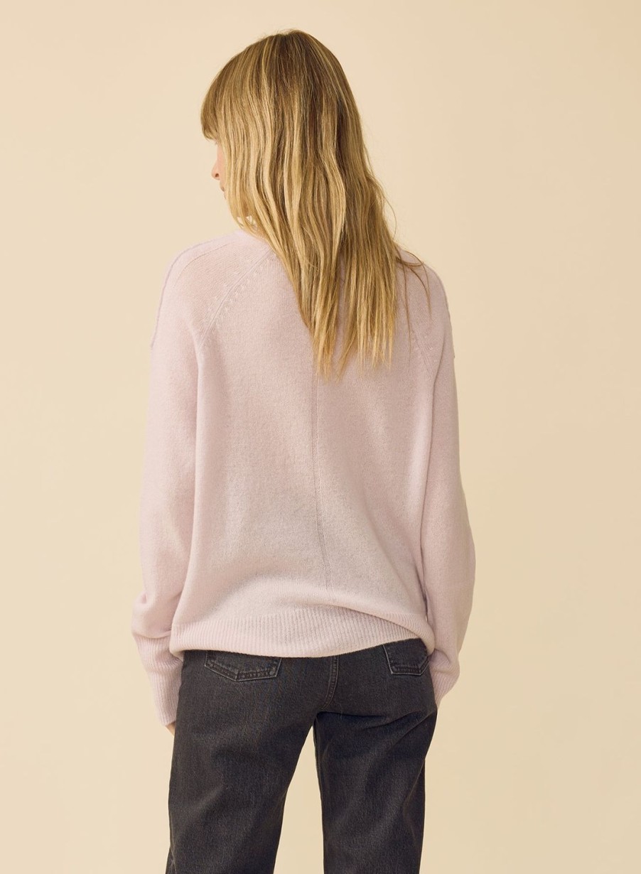 One Grey Day Sloane Cashmere Pullover - Orchid | Pullovers