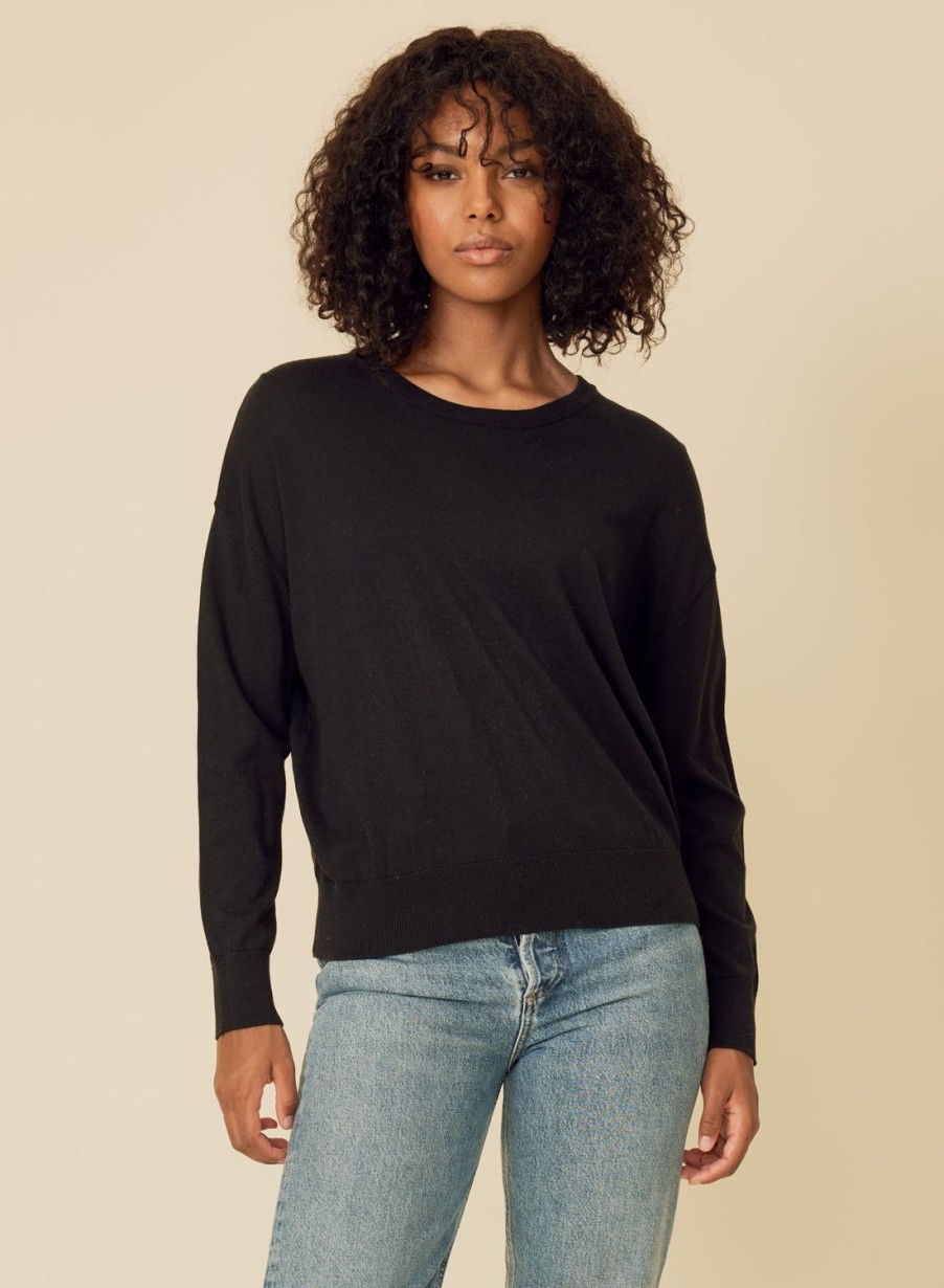 One Grey Day Bianca Pullover - Black | Pullovers