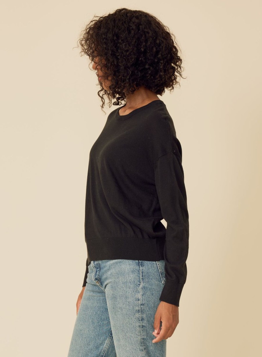 One Grey Day Bianca Pullover - Black | Pullovers