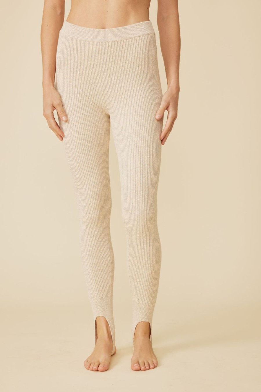 One Grey Day Ventura Ribbed Legging - Sable Marl | Sets