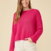 One Grey Day Linnea Pullover - Fuschia | Pullovers