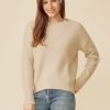 One Grey Day Lyle Cashmere Pullover - Oatmeal | Pullovers