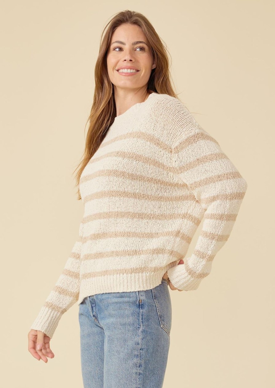 One Grey Day Blanch Pullover - Oatmeal Combo | Pullovers