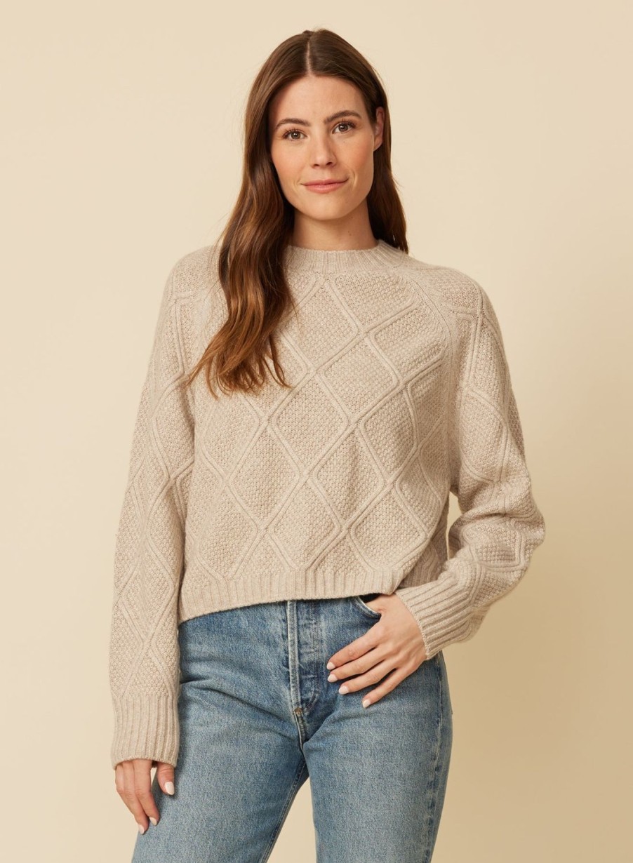 One Grey Day Amelia Knit Pullover - Biscuit | Pullovers