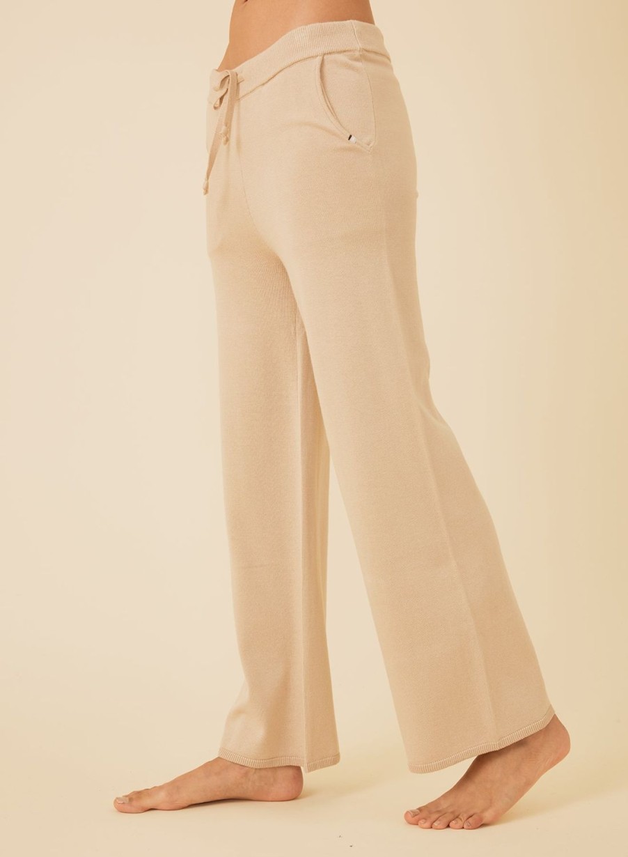 One Grey Day Bianca Cropped Pant - Latte | Bottoms