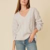 One Grey Day Monterey Cashmere Pullover - Salt | Pullovers