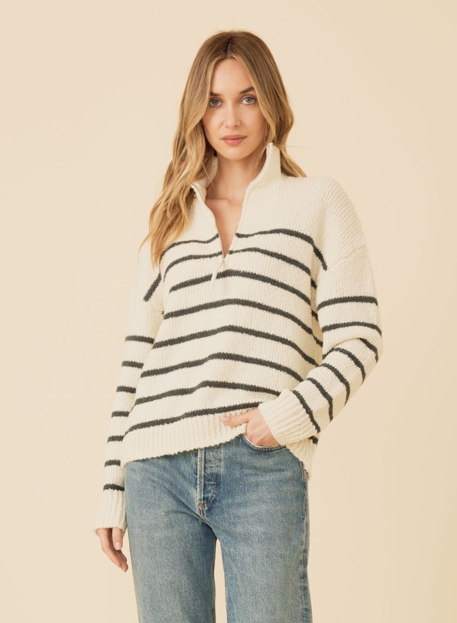 One Grey Day Sirelle Pullover - Ivory Combo | Pullovers