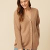 One Grey Day Newport Cashmere Cardigan - Camel | Cardigans/Dusters